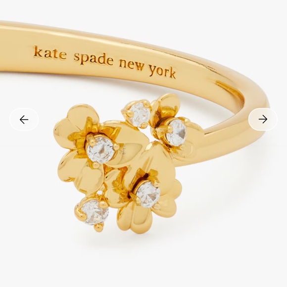 Kate Spade Precious Pansy Cuff Bracelet - Picture 2 of 8